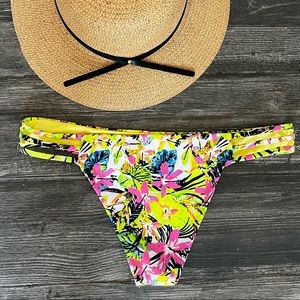 RELLECIGA Yellow Print Swim Bottom XL